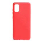 Tok telefonvédő TJ Samsung Galaxy A41 (SM-A415F) gumis TPU tok piros